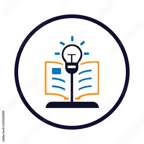 Book, bulb, light bulb, open book with light bulb icon