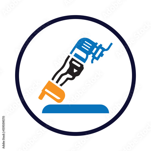 Картината върху платно Saw, oscillating saw icon