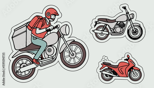 a set of motor bike