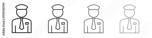 Valet icon vector illustration. EPS 10 editable vector.