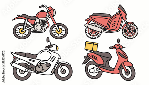 a set of motor bike