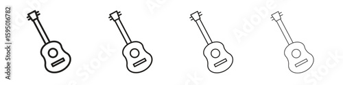 Ukulele icon vector illustration. EPS 10 editable vector.