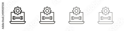 Software Engineering icon vector illustration. EPS 10 editable vector.