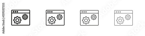 Software icon vector illustration. EPS 10 editable vector.