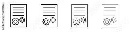 Project management icon vector illustration. EPS 10 editable vector.