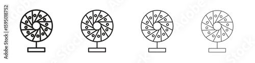 Perpetual motion icon vector illustration. EPS 10 editable vector.