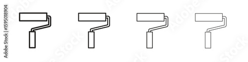 Paint roller icon vector illustration. EPS 10 editable vector.