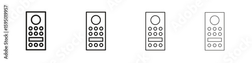 Intercom icon vector illustration. EPS 10 editable vector.
