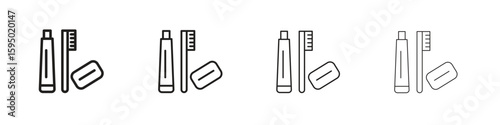 hygiene kit icon vector illustration. EPS 10 editable vector.