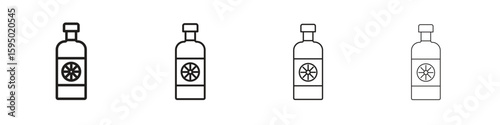 Gin icon vector illustration. EPS 10 editable vector.