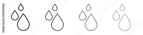 Drop icon vector illustration. EPS 10 editable vector.