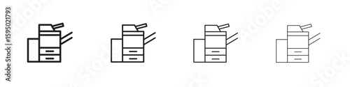 Copier icon vector illustration. EPS 10 editable vector.