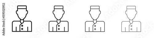 Concierge icon vector illustration. EPS 10 editable vector.