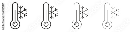 Cold icon vector illustration. EPS 10 editable vector.