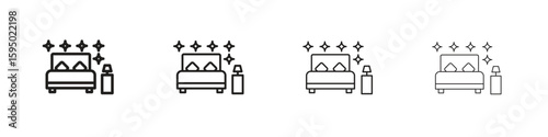 Clean Room icon vector illustration. EPS 10 editable vector.