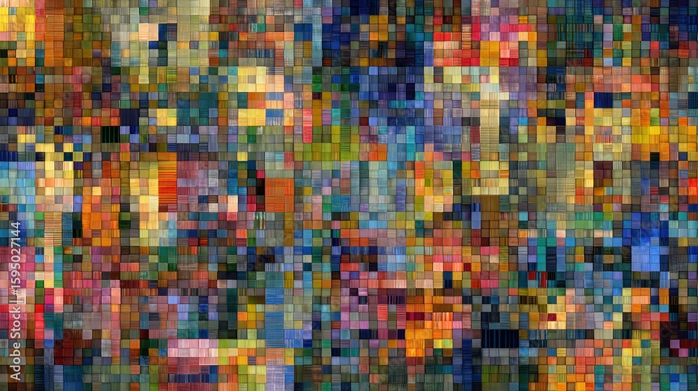 Colorful pixelated abstract pattern Colorful pixelated abstract pattern