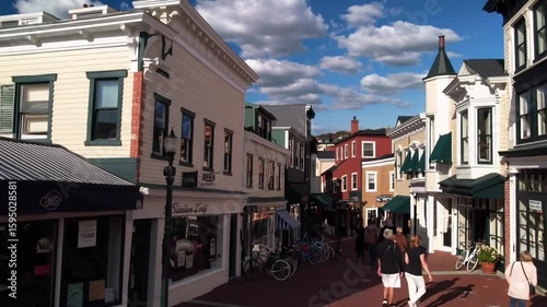 Coastal Townscape: Portland, Maine, USA on Portland Harbor