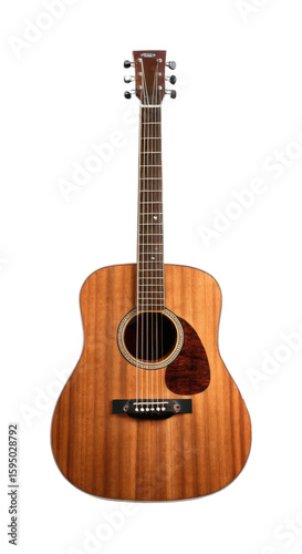 Acoustic guitar with mahogany top and steel strings