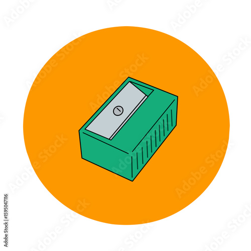 Illustrate stationery items featuring a sharpener