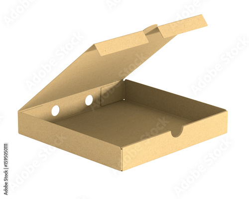 Blank open cardboard pizza ...