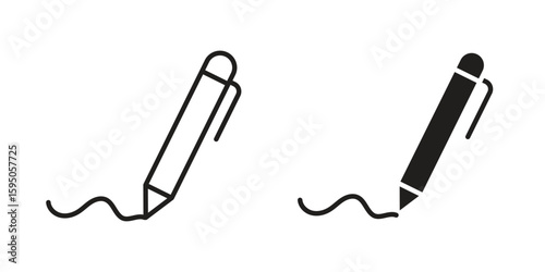 Write icon Vector isolated design element. EPS10