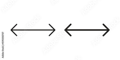 Two side icon Vector isolated design element. EPS10