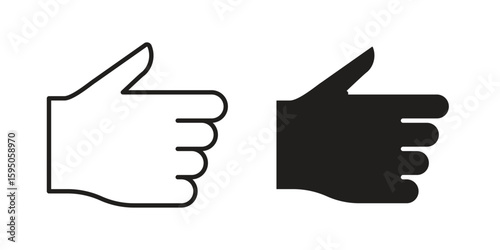 Thumb up icon Vector isolated design element. EPS10