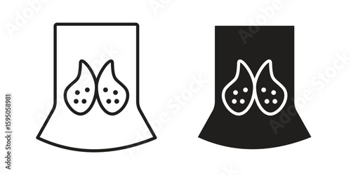 Thyroid icon Vector isolated design element. EPS10
