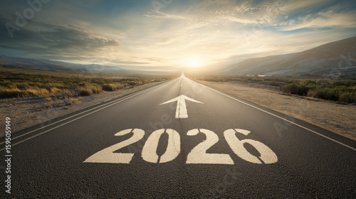 The road to 2026: A conceptual image symbolizing future goals and aspirations along a scenic