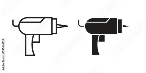 Sealants gun icon Vector isolated design element. EPS10