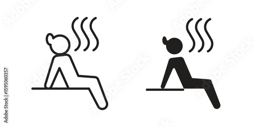 Sauna icon Vector isolated design element. EPS10