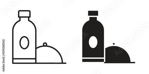 Room service icon Vector isolated design element. EPS10