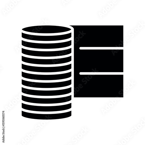 rubber black flat icon for digital and print projects. Building materials.
