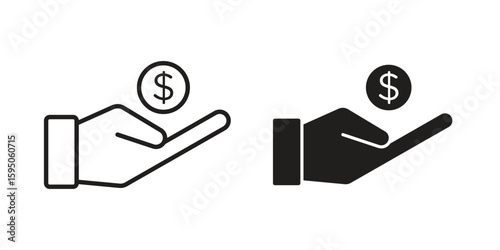 Revenue icon Vector isolated design element. EPS10