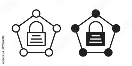 Private network icon Vector isolated design element. EPS10