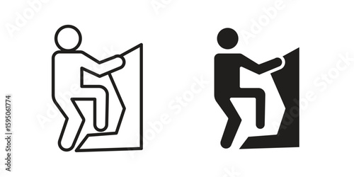 People Climbing icon Vector isolated design element. EPS10