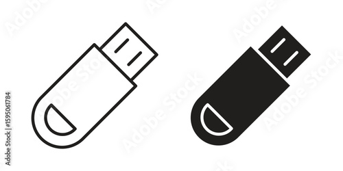 Pendrive icon Vector isolated design element. EPS10