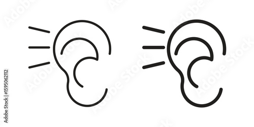 Otitis icon Vector isolated design element. EPS10