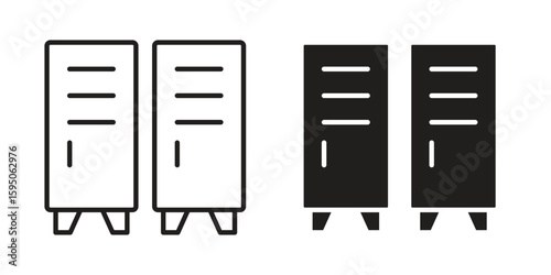 Locker icon Vector isolated design element. EPS10