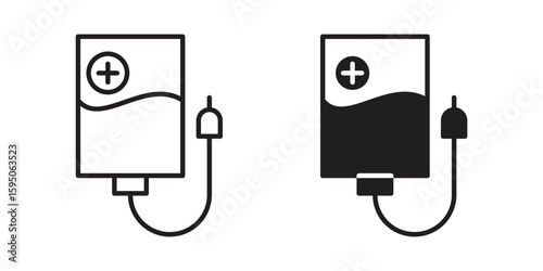 Intravenous icon Vector isolated design element. EPS10