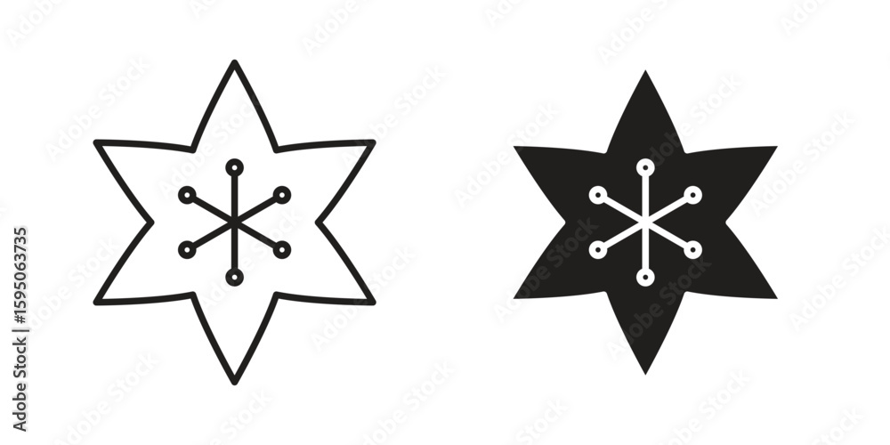 Obraz premium Hypericum icon Vector isolated design element. EPS10