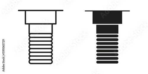 Implant Fixture icon Vector isolated design element. EPS10