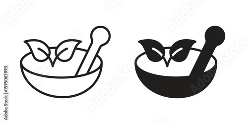 Herbal medicine icon Vector isolated design element. EPS10