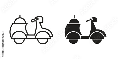 Food delivery icon Vector isolated design element. EPS10