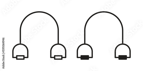 Exercise bands icon Vector isolated design element. EPS10