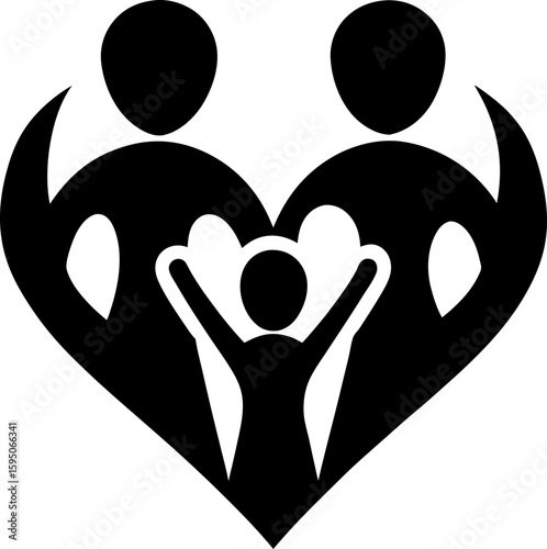 happy family icon
