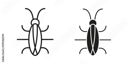 Cockroach icon Vector isolated design element. EPS10