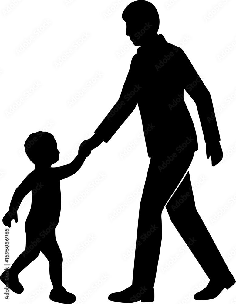 Obraz premium father, son playing