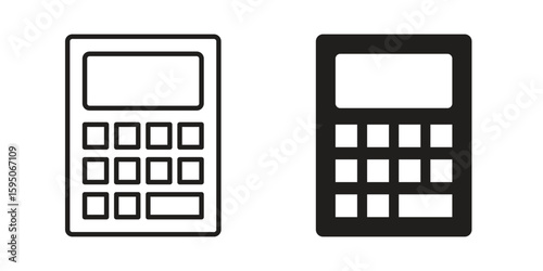 Calculator icon Vector isolated design element. EPS10