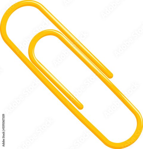 Yellow paperclip icon